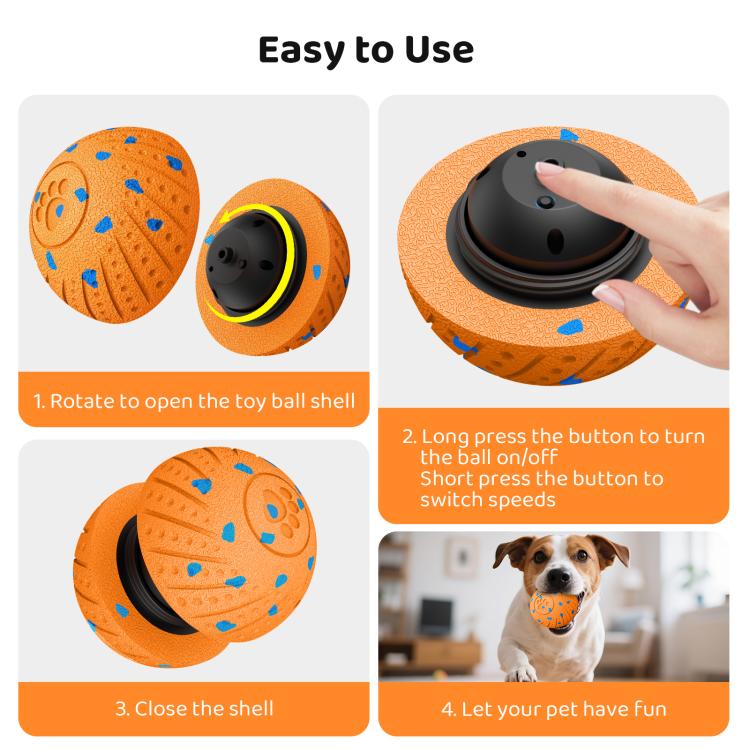 O18 Smart Automatic Pet Toy Ball Dog Training, Diameter 80mm