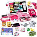 Children Shopping Cash Register Playset with Real Calculator