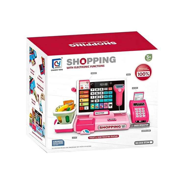 Children Shopping Cash Register Playset with Real Calculator