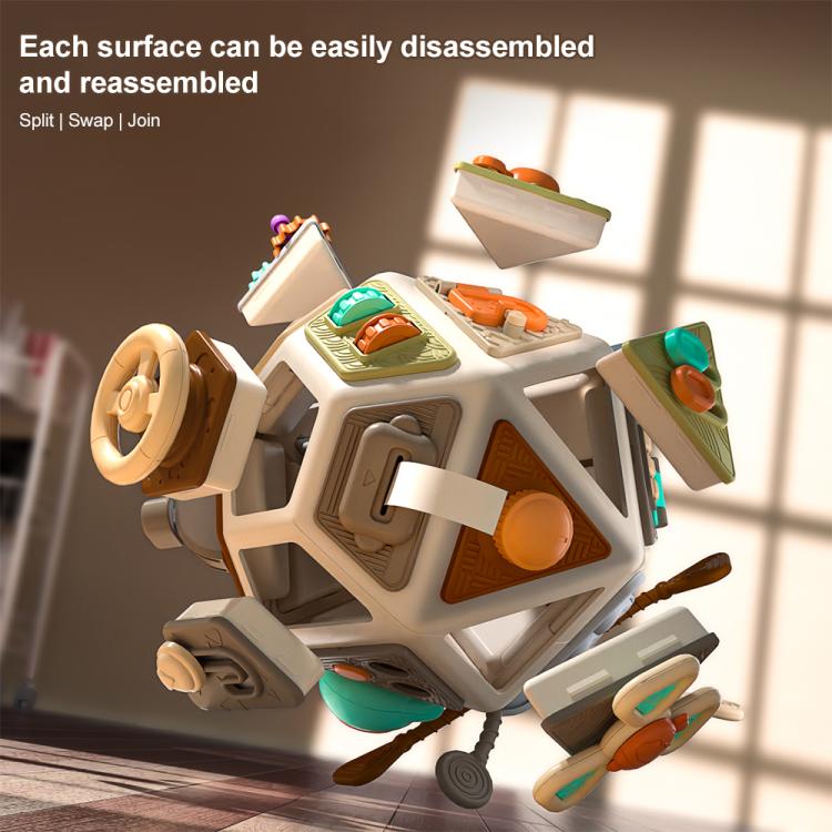 Baby Busy Board Cube Toys 22-in-1 Montessori Sensory Early Education Toy
