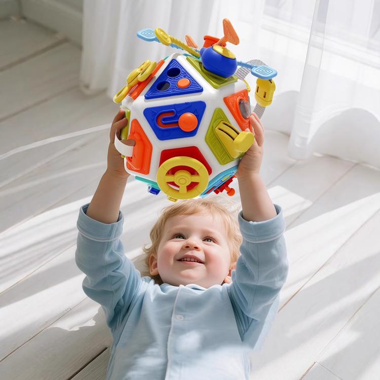 Baby Busy Board Cube Toys 22-in-1 Montessori Sensory Early Education Toy