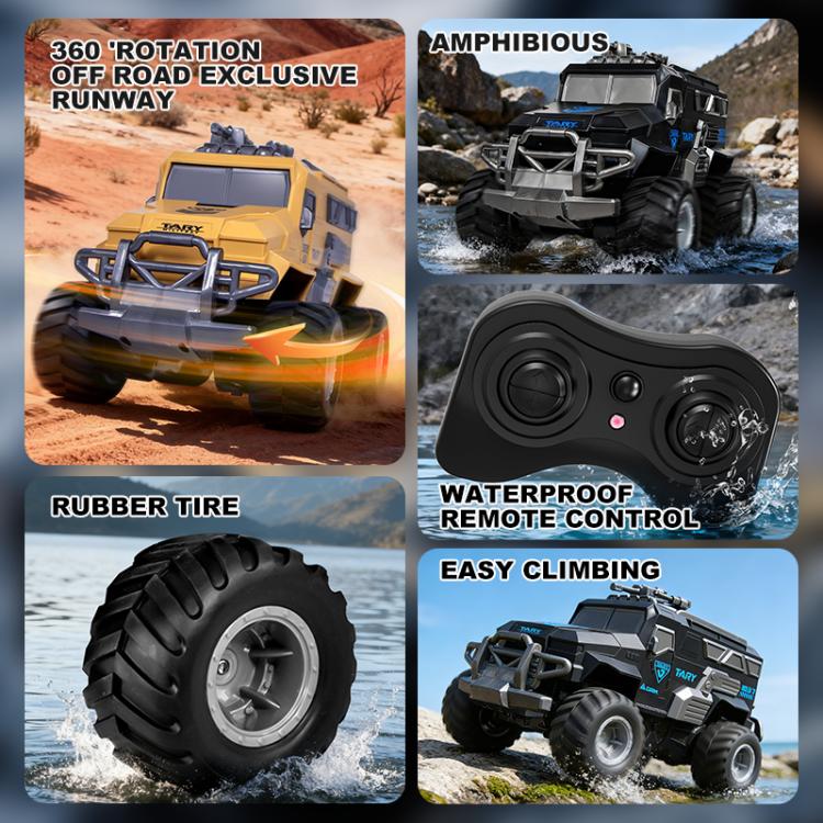 JJR/C Q241 Four-Wheel Drive Amphibious Explosion Proof Waterproof Remote Control Armored Vehicle