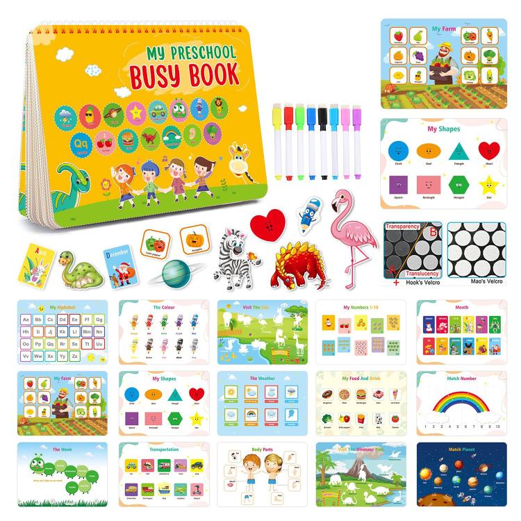 Montessori Kids Early Education Busy Book Toy