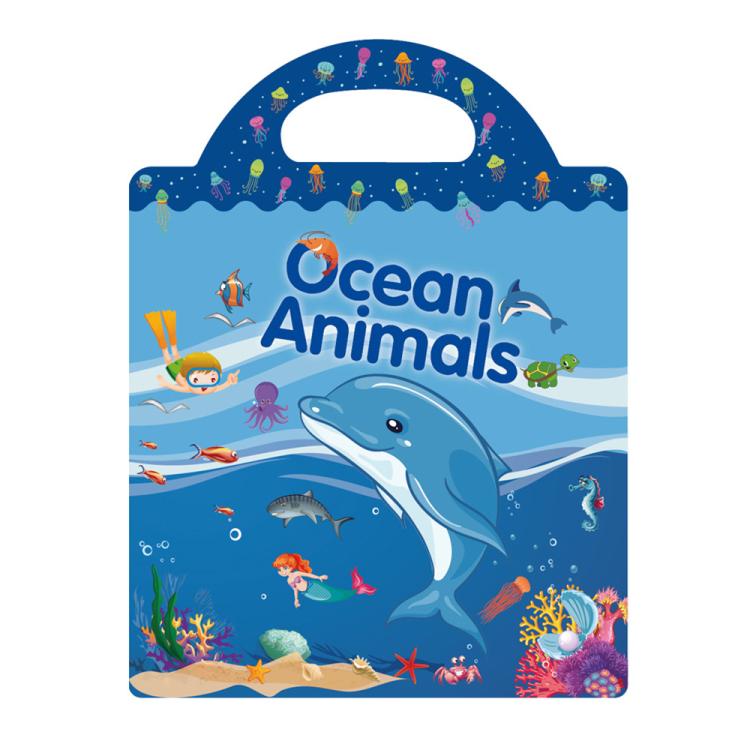 Children Early Education DIY Waterproof Reusable Stickers, Animals T01, Traffic T02, Dinosaur T03, Space T04, Body T05, Ocean T06, Princess T07, Insect T08, Farm T09, Four Seasons T10, Easter T13, Halloween Pumpkin Scarecrow T14, Christmas T15         ...