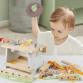 Simulation DIY Children Pretend Play Multifunctional Wooden Tool Bench