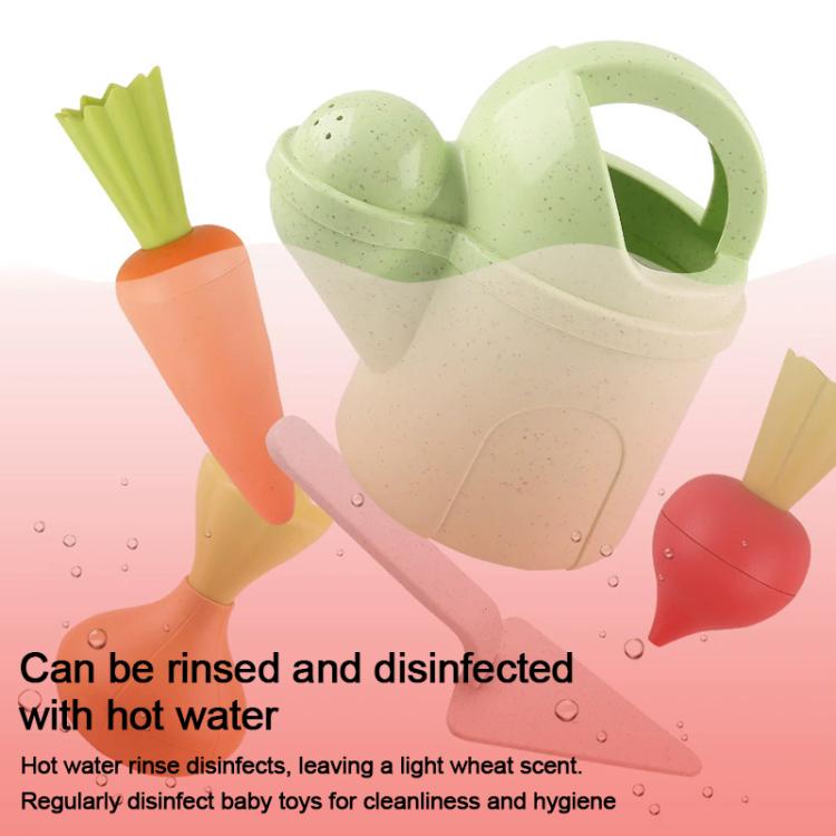Wheat Straw Children Pretend Play Early Education Toy Potted Plant Set, Potted Plant Set