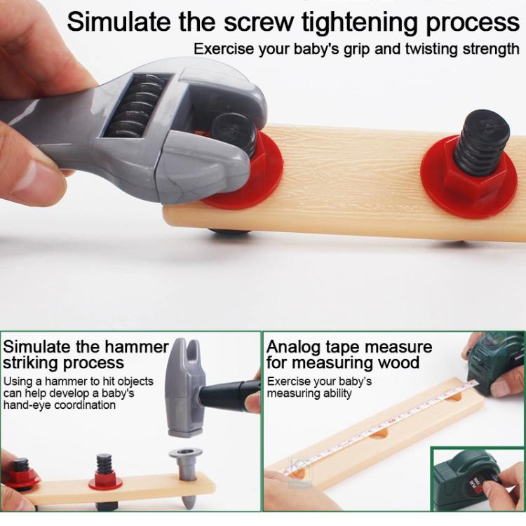 Children Pretend Play DIY Simulation Electric Drill Tool Set