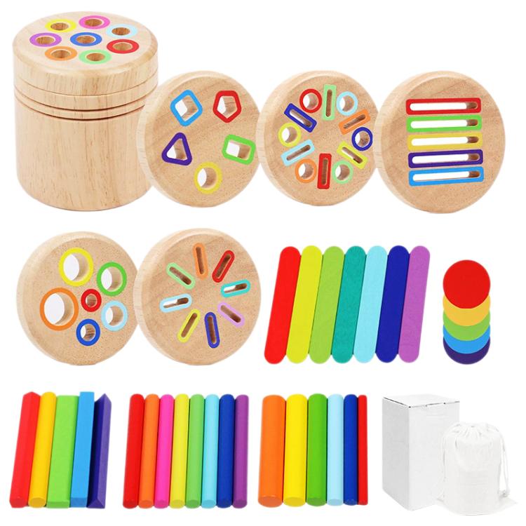 Baby Sensory Play Montessori Wooden Toys Color Shape Sorting Box, Insect Fishing Rubber wood, Short 2-in-1, Short 6-in-1, Short 3-in-1, Short 4-in-1, Short 5-in-1, Multifunctional Simplified Packaging, Multifunctional Deluxe Packaging, 3D Rod Rubber Wo...