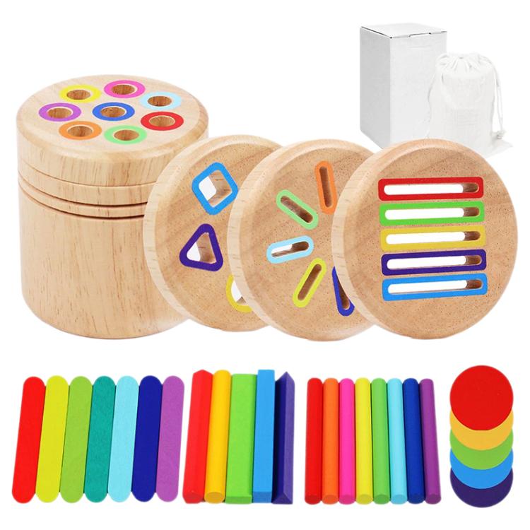 Baby Sensory Play Montessori Wooden Toys Color Shape Sorting Box, Insect Fishing Rubber wood, Short 2-in-1, Short 6-in-1, Short 3-in-1, Short 4-in-1, Short 5-in-1, Multifunctional Simplified Packaging, Multifunctional Deluxe Packaging, 3D Rod Rubber Wo...