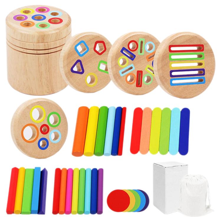 Baby Sensory Play Montessori Wooden Toys Color Shape Sorting Box, Insect Fishing Rubber wood, Short 2-in-1, Short 6-in-1, Short 3-in-1, Short 4-in-1, Short 5-in-1, Multifunctional Simplified Packaging, Multifunctional Deluxe Packaging, 3D Rod Rubber Wo...
