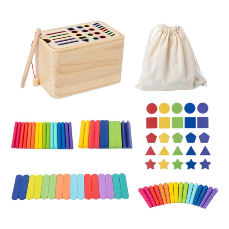 Baby Sensory Play Montessori Wooden Toys Color Shape Sorting Box, Insect Fishing Rubber wood, Short 2-in-1, Short 6-in-1, Short 3-in-1, Short 4-in-1, Short 5-in-1, Multifunctional Simplified Packaging, Multifunctional Deluxe Packaging, 3D Rod Rubber Wo...