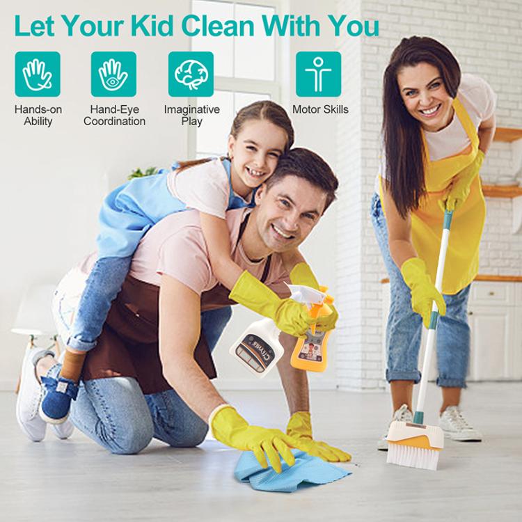 Children Pretend Play Simulation Mini Cleaning Kit, 6801-49 12pcs / Set, 12pcs / Set, 10pcs / Set