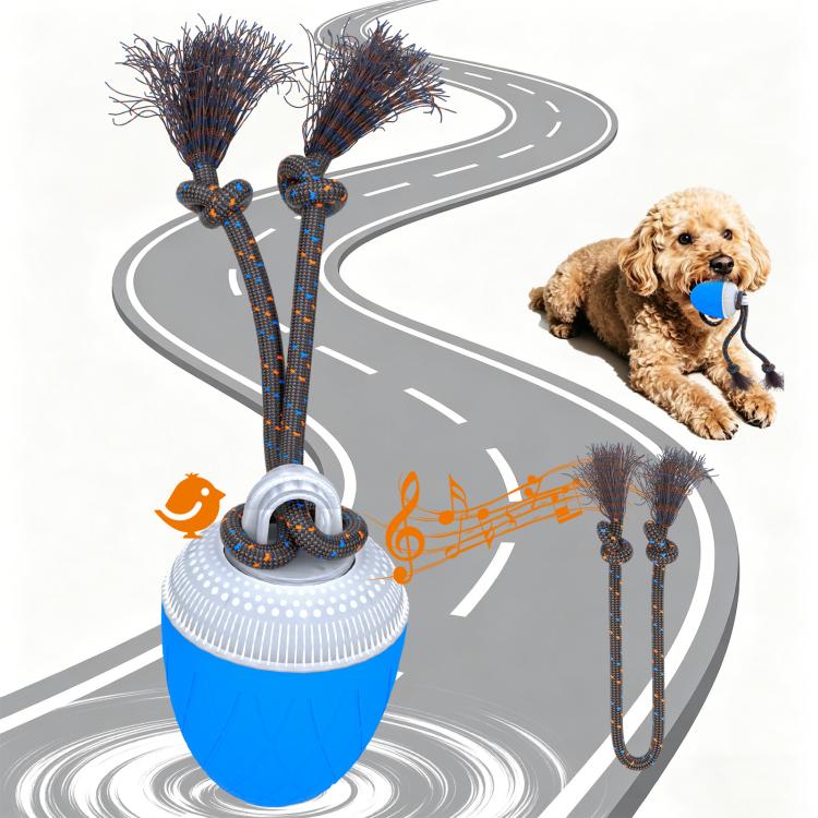 O20 Smart Automatic Pet Toy Ball Dog Training with Light & Sound & Rope