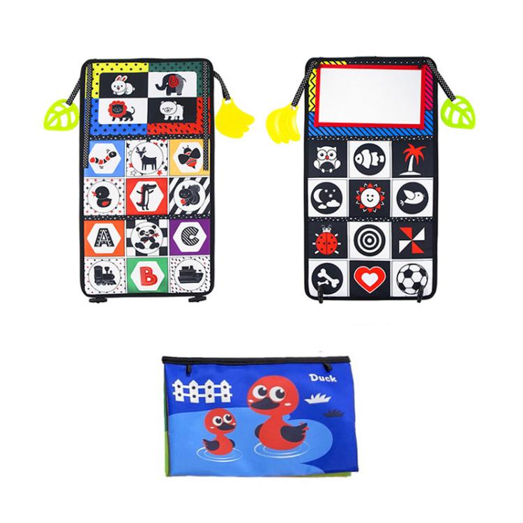 Early Childhood Education Foldable Cloth Book Toy with Distorting Mirror, Number, Number+4-page Cloth Book, Number+4-page Dinosaur Book&Teether, Number+4-page Animals Book&Teether, Letter, Letter+4-page Cloth Book, Letter+3-page Cloth Book             ...