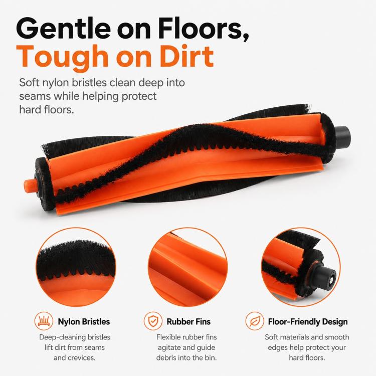 Replacement Accessories for Xiaomi Mijia 5C OV42CN Robot Vacuum Cleaner, Main Brush, Side Brush, Dual Filter, Fine Mop Pad, Thick Stripe Mop Pad, Dust Bag, Activated Carbon Dust Bag