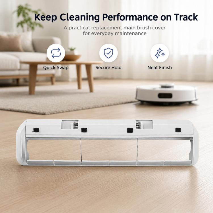 Robot Vacuum Cleaner Replacement Accessories for Xiaomi Mijia Robot Vacuum Mop Pro, Main Brush Cover, Triangle Side Brush, Mop Pad Holder, Dust Box, Deflector Plate