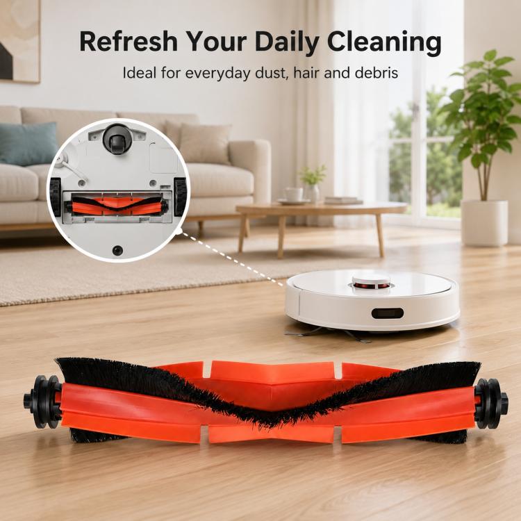 Replacement Accessories for Xiaomi Mijia M40 Robot Vacuum Cleaner, Main Brush, Rubber Brush Cover, Main Brush Cover, Rubber Roller Brush, Hair Cutting Roller Brush, Side Brush, Filter, Light Gray Mop Pad, Dark Gray Mop Pad, Blue Striped Mop Pad        ...
