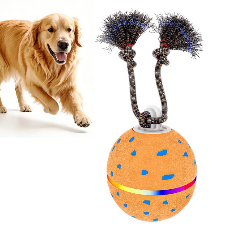 O23 Smart Automatic Pet Toy Ball Dog Training with Light & Sound & Rope, O23