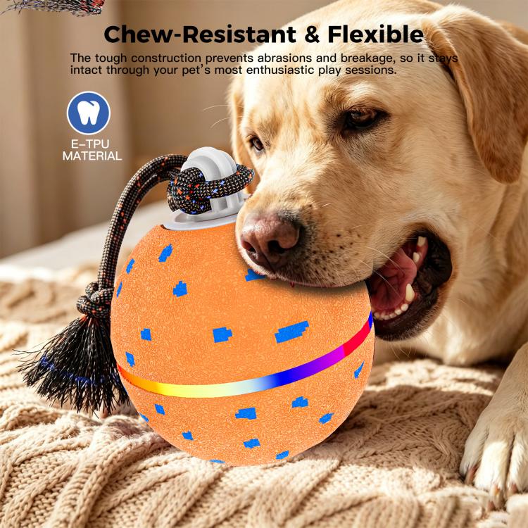 O23 Smart Automatic Pet Toy Ball Dog Training with Light & Sound & Rope, O23