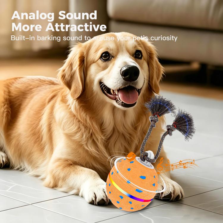 O23 Smart Automatic Pet Toy Ball Dog Training with Light & Sound & Rope, O23