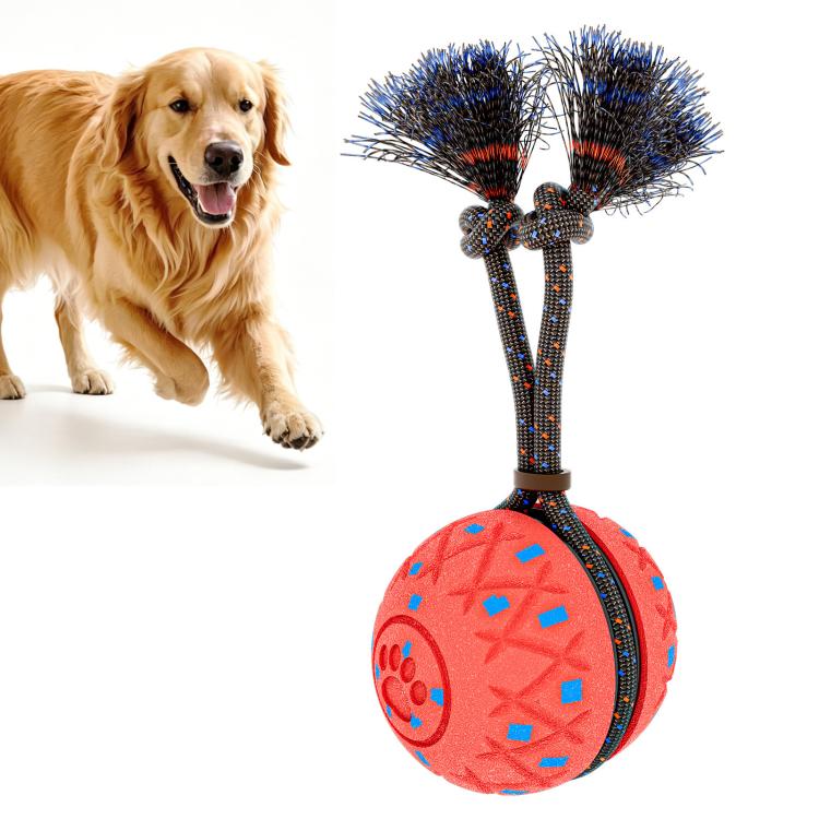O28 Smart Automatic Pet Toy Ball Dog Training with Sound & Rope, O28