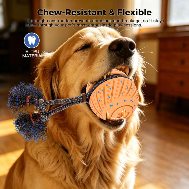 O30 Smart Automatic Pet Toy Ball Dog Training with Sound & Rope, O30