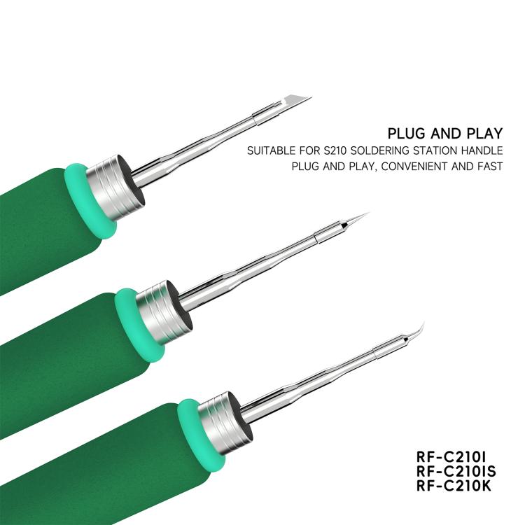 RF4 Soldering Iron Tips for C210 Soldering Handle, RF-C210 I, RF-C210 IS, RF-C210 K