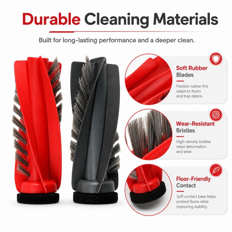 Replacement Accessories for Roborock Saros 10 / G30 Robot Vacuum Cleaner, Dual Main Roller Brush, Side Brush, Dust Bag, Sink Filter, Side Mop Pad