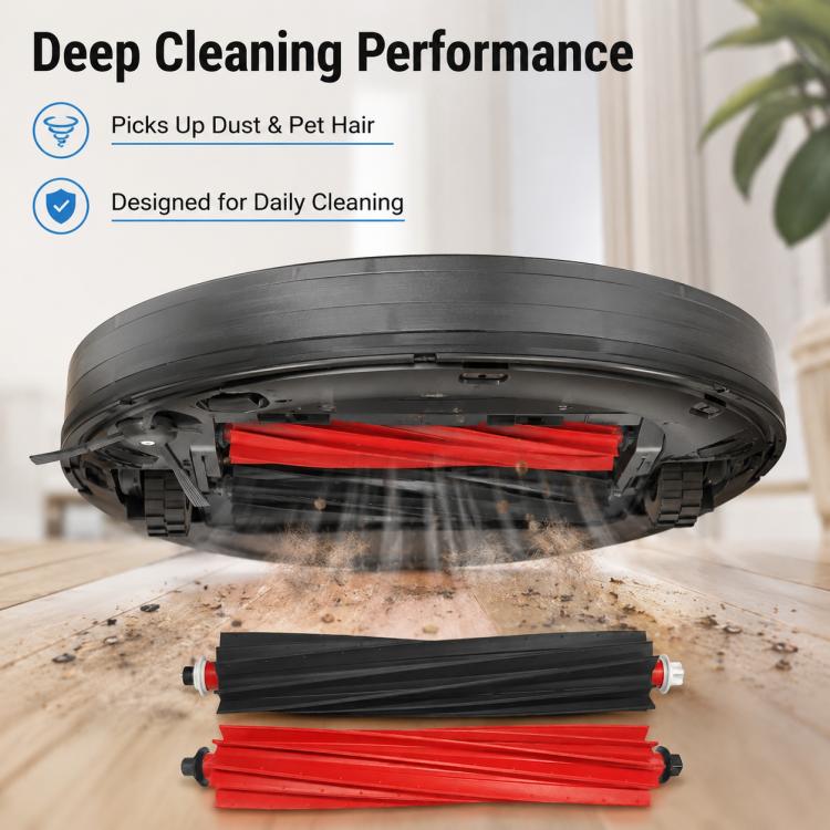 Replacement Accessories for Roborock G20S Self-Cleaning Robot Vacuum Mop, Dual Main Roller Brush, Dual Filter, Two Black Side Brush, Two White Side Brush, Side Mop Pad, Dust Bag, Main Brush Cover