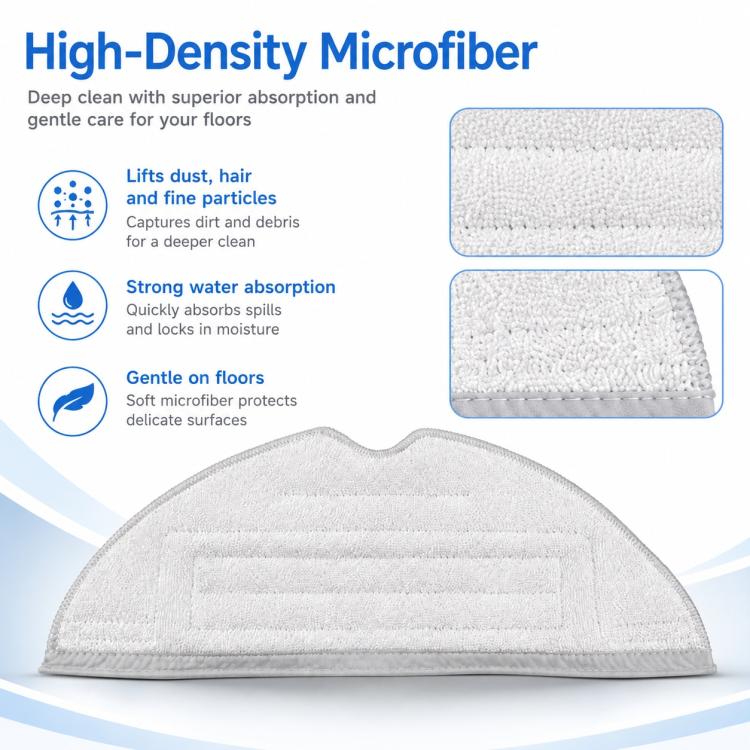 Replacement Accessories for Roborock T7S / G10S / S7 / S7 Max Robot Vacuum Mop, Gray Mop Pad, Blue Mop Pad, Disposable Mop Pad, Black Five Arm Side Brush, Two White Side Brush, Two Black Side Brush, Dust Bag US Version, Dust Bag China Version          ...