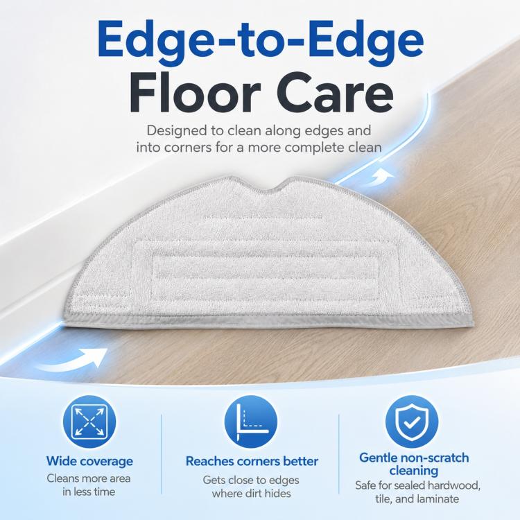 Replacement Accessories for Roborock T7S / G10S / S7 / S7 Max Robot Vacuum Mop, Gray Mop Pad, Blue Mop Pad, Disposable Mop Pad, Black Five Arm Side Brush, Two White Side Brush, Two Black Side Brush, Dust Bag US Version, Dust Bag China Version          ...