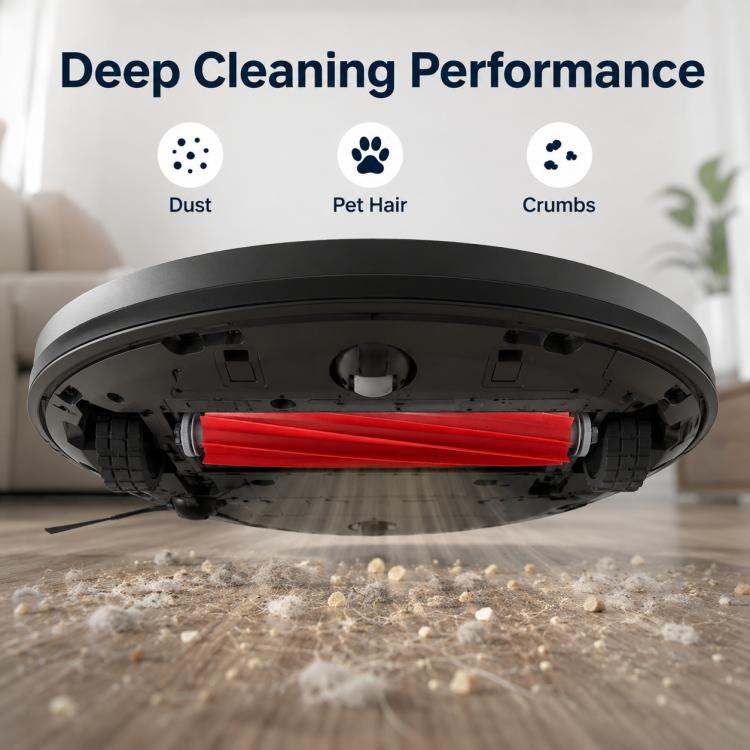 Replacement Accessories for Roborock Q7 Max+ / T8 Plus Robot Vacuum Cleaner, Main Roller Brush, Dual Filter, Mop Pad, Two White Side Brush, Two Black Side Brush, White Five Arm Side Brush, Black Five Arm Side Brush, Dust Bag, Activated Carbon Dust Bag