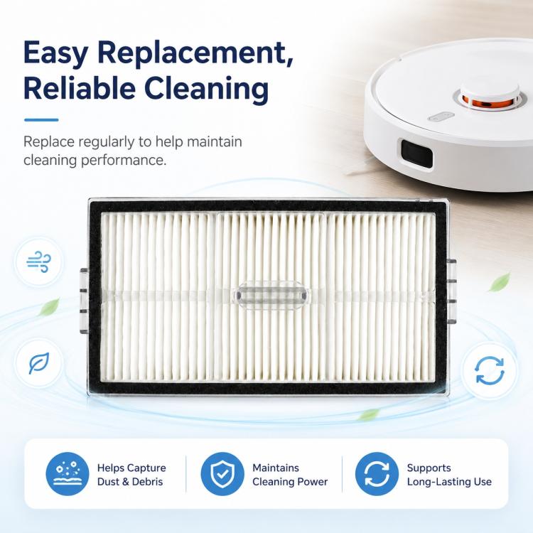 Replacement Accessories for Roborock G20S Ultra / P20 Pro Robot Vacuum Cleaner, Filter, Gray Strip Mop Pad, Blue Strip Mop Pad
