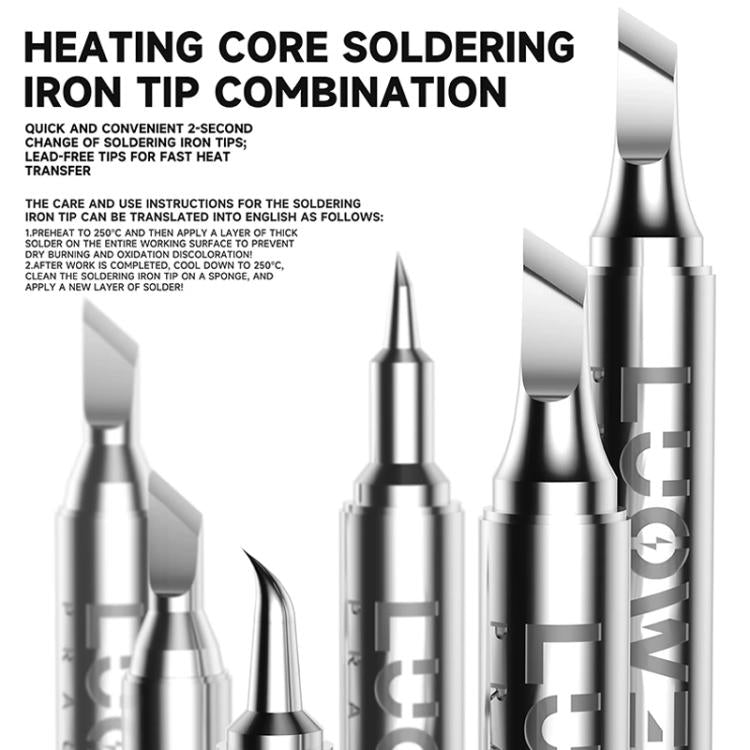 LUOWEI LW-T12 Series Soldering Iron Tips for T12 Soldering Station, LW-T12-I, LW-T12-J, LW-T12-JS, LW-T12-K, LW-T12-SK, LW-T12-SSK