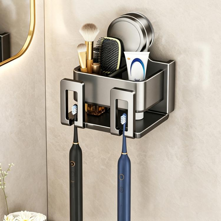 No-drill Vacuum Suction Cup Toothbrush Holder, 2-person, 3-person, 4-person, 2-person with Cup, 3-person with Cup, 4-person with Cup