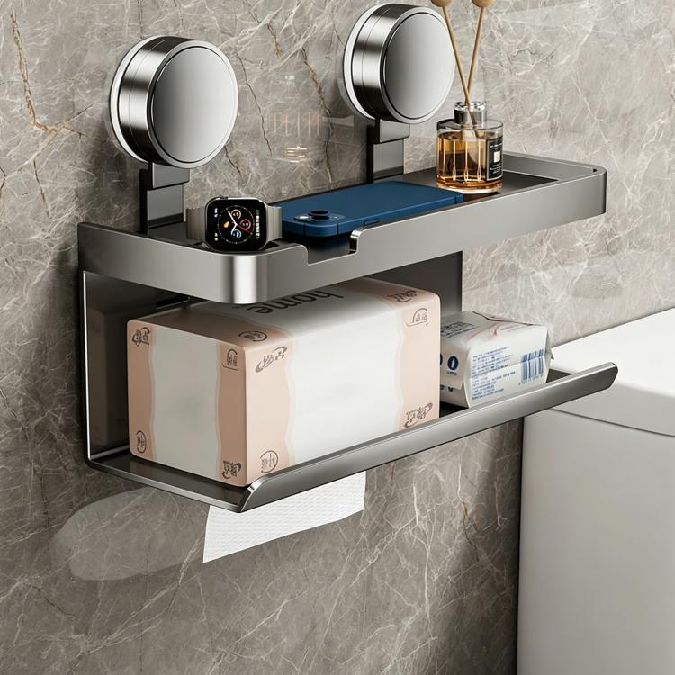 No-drill Vacuum Suction Cup Toilet Holder, Grey Paper Box, White Paper Box, Tissue Box Holder, Dual Tissue Box Holder, Roll Paper Holder, Roll Paper Holder with Lid, Extended Tissue Box Holder, Carbon Steel Dual Tissue Box Holder