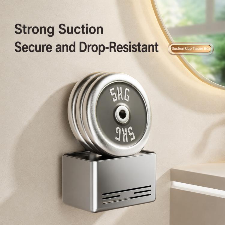No-drill Vacuum Suction Cup Toilet Holder, Grey Paper Box, White Paper Box, Tissue Box Holder, Dual Tissue Box Holder, Roll Paper Holder, Roll Paper Holder with Lid, Extended Tissue Box Holder, Carbon Steel Dual Tissue Box Holder