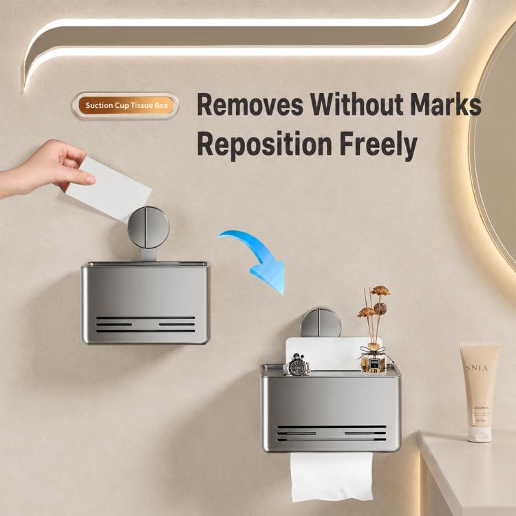 No-drill Vacuum Suction Cup Toilet Holder, Grey Paper Box, White Paper Box, Tissue Box Holder, Dual Tissue Box Holder, Roll Paper Holder, Roll Paper Holder with Lid, Extended Tissue Box Holder, Carbon Steel Dual Tissue Box Holder