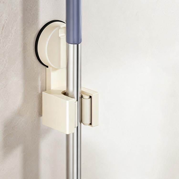 No-drill Suction Cup Wall Mount Mop Holder Broom Storage Clip, Mop Holder, Electroplated Mop Holder, Integrated Mop Holder, Classic Mop Holder, 2pcs Mop Holder, 2pcs Electroplated Mop Holder, 2pcs Integrated Mop Holder, 2pcs Classic Mop Holder         ...