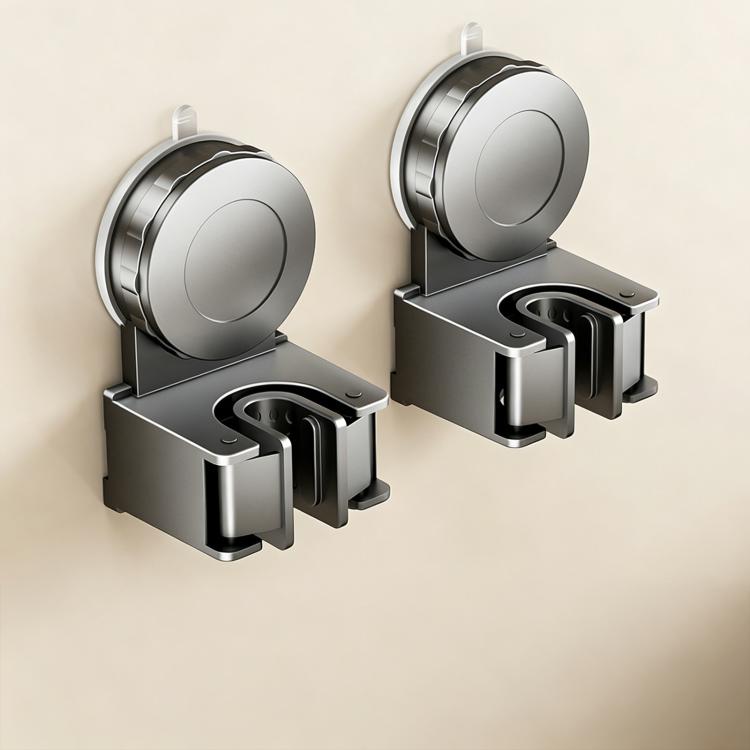 No-drill Suction Cup Wall Mount Mop Holder Broom Storage Clip, Mop Holder, Electroplated Mop Holder, Integrated Mop Holder, Classic Mop Holder, 2pcs Mop Holder, 2pcs Electroplated Mop Holder, 2pcs Integrated Mop Holder, 2pcs Classic Mop Holder         ...