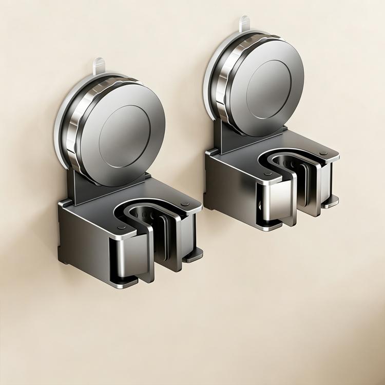 No-drill Suction Cup Wall Mount Mop Holder Broom Storage Clip, Mop Holder, Electroplated Mop Holder, Integrated Mop Holder, Classic Mop Holder, 2pcs Mop Holder, 2pcs Electroplated Mop Holder, 2pcs Integrated Mop Holder, 2pcs Classic Mop Holder         ...