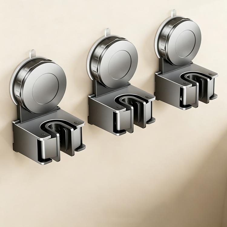 No-drill Suction Cup Wall Mount Mop Holder Broom Storage Clip, Mop Holder, Electroplated Mop Holder, Integrated Mop Holder, Classic Mop Holder, 2pcs Mop Holder, 2pcs Electroplated Mop Holder, 2pcs Integrated Mop Holder, 2pcs Classic Mop Holder         ...