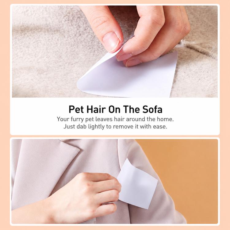 Portable Mini Pocket Disposable Lint Remover Stickers, 50pcs/Pack 8.5x7.2cm, 40pcs/Pack 10x7.8cm