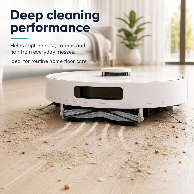 Replacement Accessories for Ecovacs DEEBOT T10 TURBO / T10 OMNI Robot Vacuum Cleaner, Main Brush, White Filter+Sponge, Black Filter, Activated Carbon Filter, 2pcs White Side Brush, 2pcs Black Side Brush, Gray Mop Pad, Striped Mop Pad, Circular Mop Pad ...