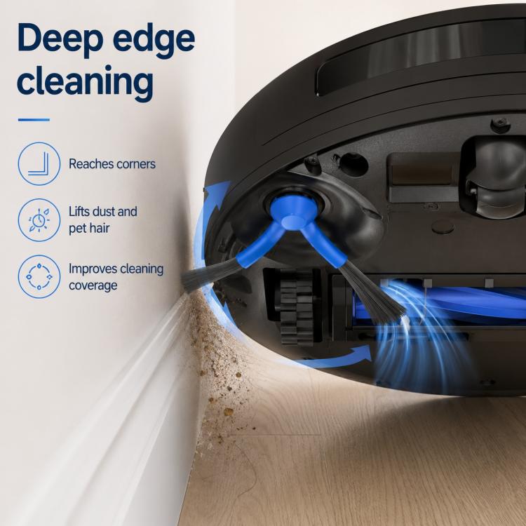 Replacement Accessories for Ecovacs DEEBOT T80 / X8 Pro OMNI Robot Vacuum Cleaner, Side Brush, Roller Mop, Striped Roller Mop, Blue Striped Roller Mop, Activated Carbon Filter, Filter