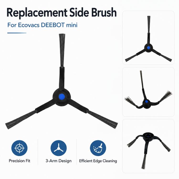 Replacement Accessories for Ecovacs DEEBOT mini Robot Vacuum Cleaner, Side Brush, Mop Pad, Activated Carbon Dust Bag, Main Brush, Filter