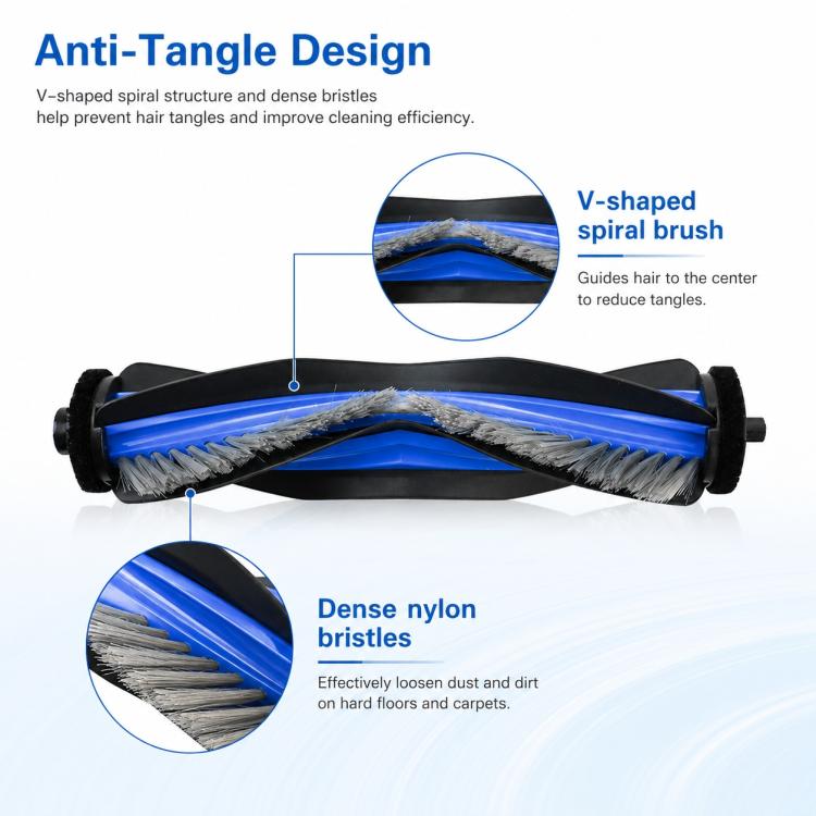 Replacement Accessories for Ecovacs DEEBOT X8 OMNI / X8 Pro OMNI Robot Vacuum Cleaner, Main Brush, Side Brush, Filter, Activated Carbon Filter, Dust Bag, Activated Carbon Dust Bag, Roller Mop, Main Brush Cover, Water Tray, Dust Box, Dirty Water Tank   ...