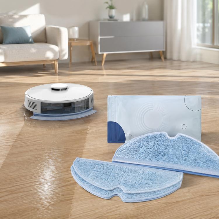 Replacement Parts for Ecovacs DEEBOT OZMO T8 / T9 Robot Vacuum Cleaner, Activated Carbon Filter, Deep Mop Pad, Disposable Mop Pad, 10pcs Wet Mop Pad, Main Brush Cover, Dust Box, Mop Pad Holder
