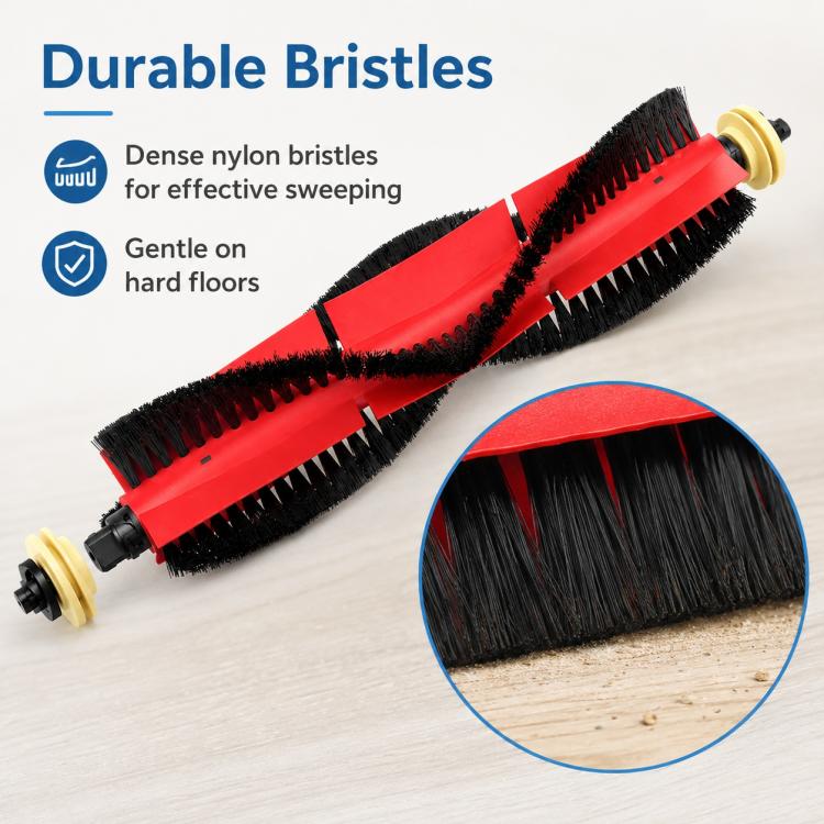 For Xiaomi Mijia Robot Vacuum Mop 2 Pro MJST1S Replacement Parts, Detachable Main Brush, Dual White Side Brush, Dual Black Side Brush, White Five Arm Side Brush, Black Five Arm Side Brush, Mop Pad