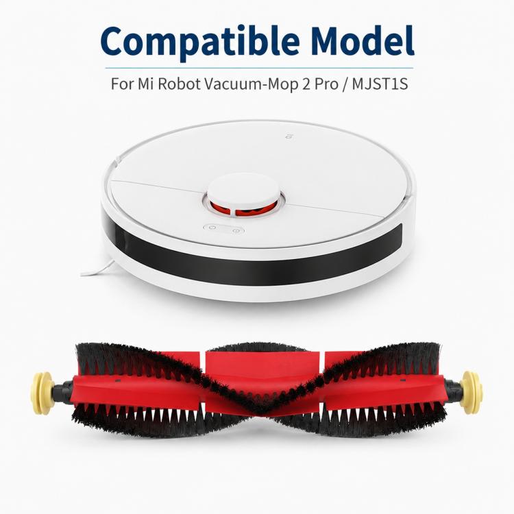 For Xiaomi Mijia Robot Vacuum Mop 2 Pro MJST1S Replacement Parts, Detachable Main Brush, Dual White Side Brush, Dual Black Side Brush, White Five Arm Side Brush, Black Five Arm Side Brush, Mop Pad